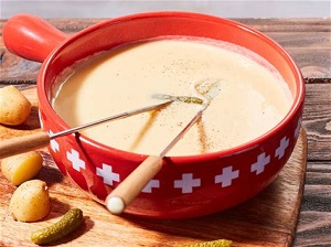 Käsefondue und Lesung